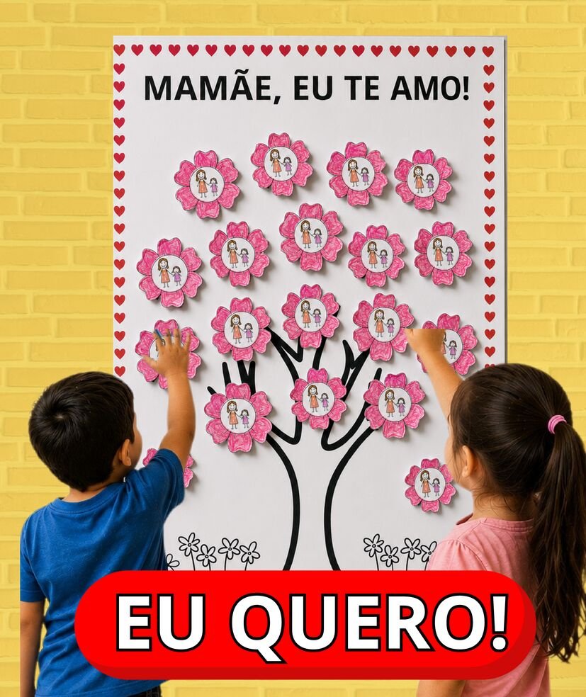 Atividade coletiva dia das mães imprimir pdf para alfabetização página 1
